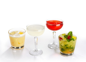Cocktail isolated over white background
