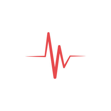 Heartbeat icon design template vector isolated illustration