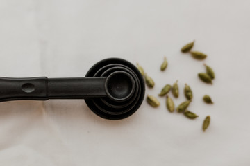 Set of measuring cups or measuring spoons use in cooking