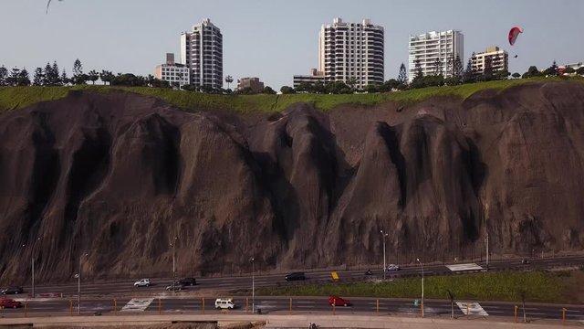 Paragliding near the Coast in Lima Peru