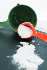 Set of measuring cups or measuring spoons use in cooking