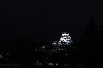 姫路城 ライトアップ風景