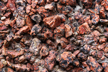Granite crushed stone background