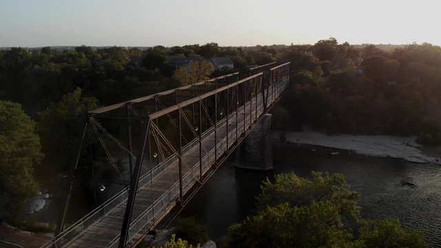 Faust Street Pedestrian Bridge in New Braunfels, Texas