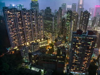 Obraz premium City of Lights in Hong Kong