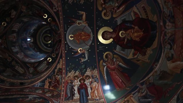 Glorious Church Ceiling Artwork Camera Spin