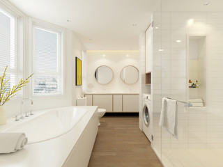 3D rendering of a Bathroom interior