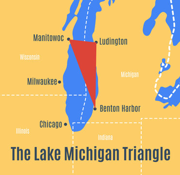 Map Of The Lake Michigan Triangle