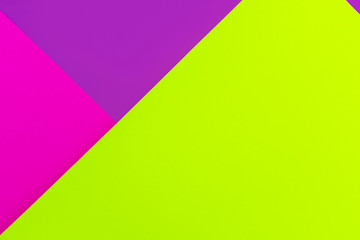 Trendy bold color neon background in pink, violet and green with place for text