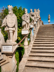 Galerie des rois portugais au palais épiscopal de Castelo Branco, Portugal