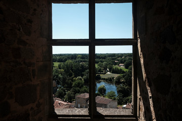 View from the window from Château de Saint-Germain-de-Confolens
