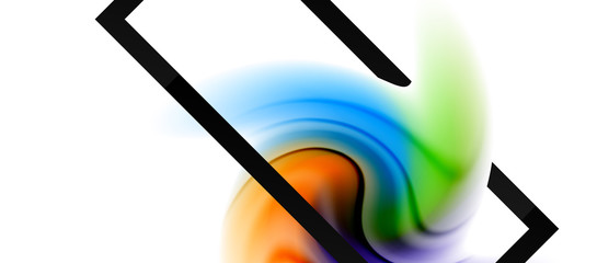 Abstract background, fluid mixing gradient liquid style colors composition. Vector Illustration For Wallpaper, Banner, Background, Card, Book Illustration, landing page