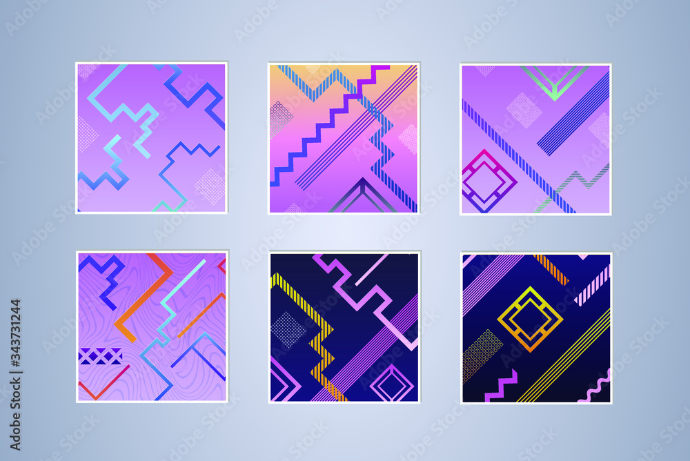 Poster colorful gradient pattern background, abstract geometric shape vector texture. сover graphic design,