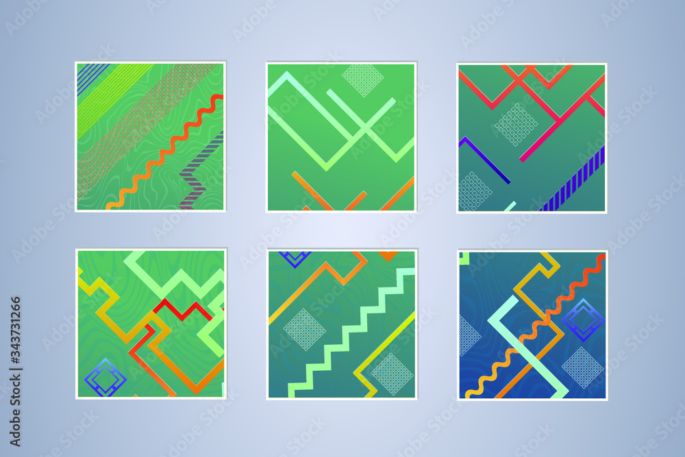 Poster colorful gradient pattern background, abstract geometric shape vector texture. сover graphic design,