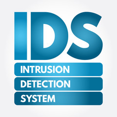 IDS - Intrusion Detection System acronym, technology concept background