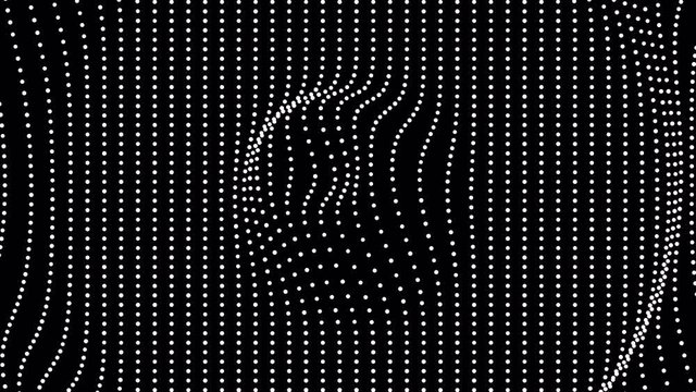 Circular ripple pattern concentric circles rings.Motion dots texture.Video texture for mapping concept

