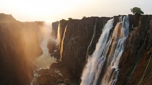 Aerial view of Victoria Falls, Africa