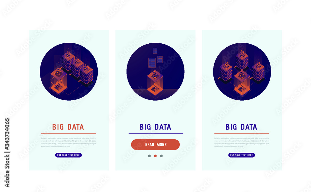 Poster effective template technology data, mining server farm room and smart digital devices such as phone 