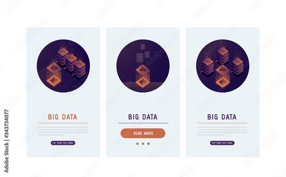 Poster effective template technology data, mining server farm room and smart digital devices such as phone 