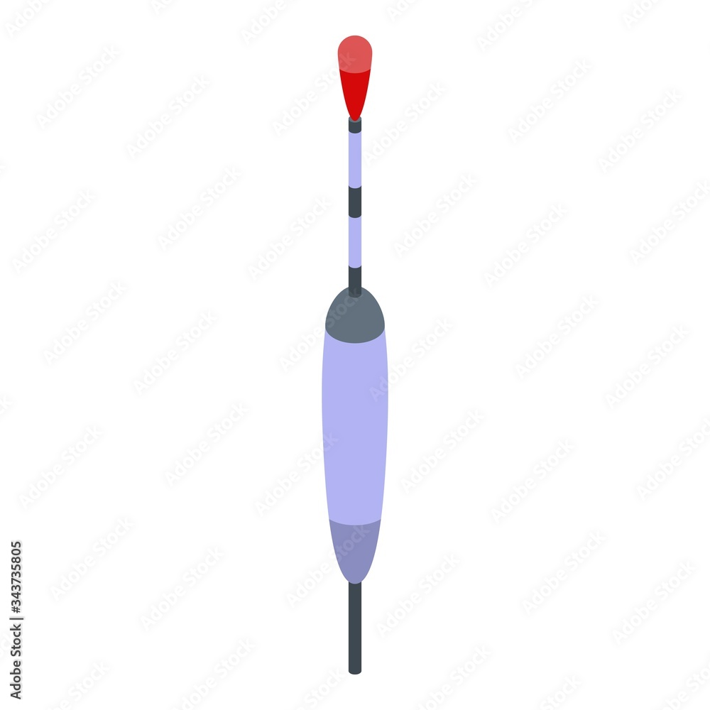Poster bobber cork icon. isometric of bobber cork vector icon for web design isolated on white background