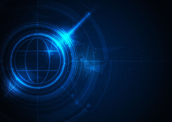 Abstract futuristic communication vector futuristic circuit board, Electronic motherboard.