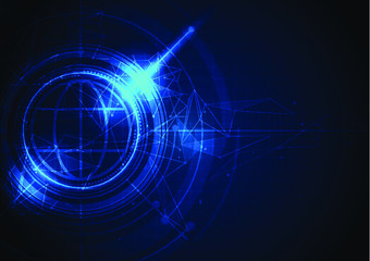 Abstract futuristic communication vector futuristic circuit board, Electronic motherboard.