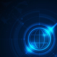 Abstract futuristic communication vector futuristic circuit board, Electronic motherboard.