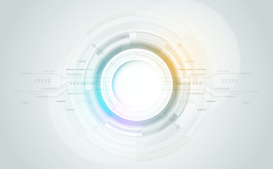 Obraz premium Abstract futuristic communication vector futuristic circuit board, Electronic motherboard.