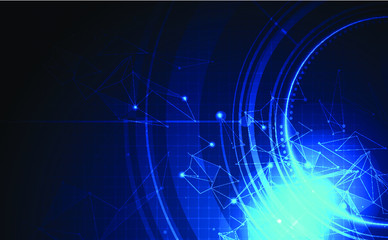 Abstract futuristic communication vector futuristic circuit board, Electronic motherboard.