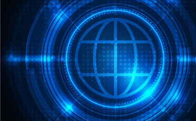 Abstract futuristic communication vector futuristic circuit board, Electronic motherboard.