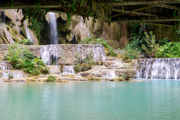 Kuang Si Waterfalls, Luang Phrabang, Laos 2019, Aug.