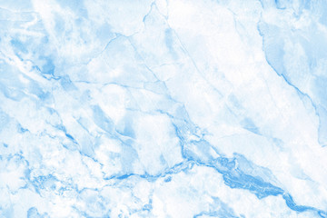 Blue pastel marble floor texture background with high resolution, counter top view of natural tiles stone in seamless glitter pattern and luxurious.