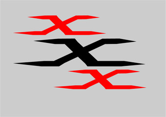 xxx video icon print embroidery graphic design vector art