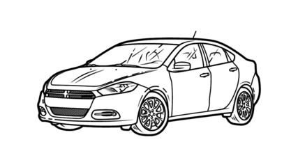 Modern Sedan Dart © Artem