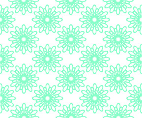 Seamless decorative floral design