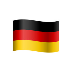 National flag of Germany. Vector illustration.