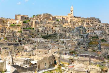 Fototapeta na wymiar cityscape of Matera, Italy