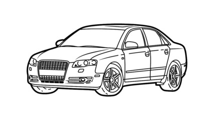 Modern City Sedan A4 © Artem