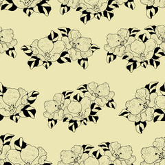 Seamless floral pattern. Print, textile. Packaging. Wallpaper. Seamless background.