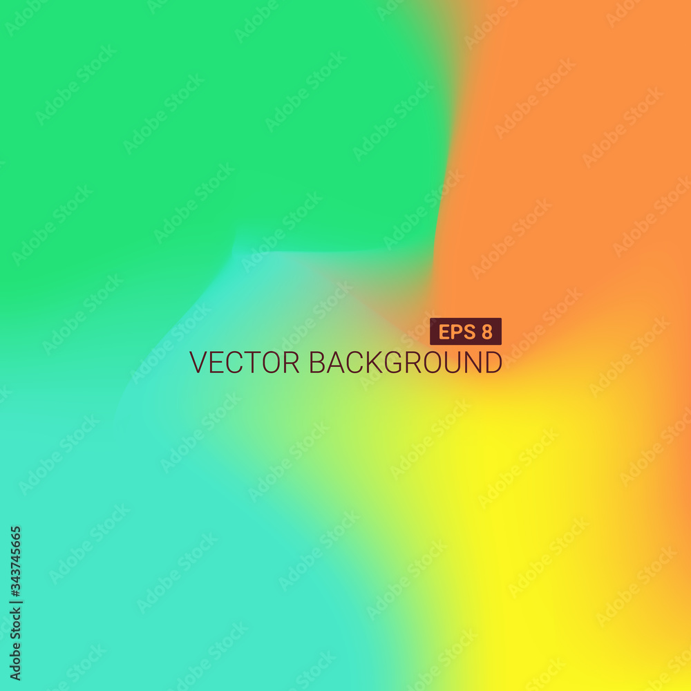 Poster abstract blurred gradient mesh background. colorful smooth banner template