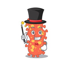 An attractive Magician of bacteroides cartoon design