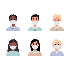 Medical staff isolated vector illustration