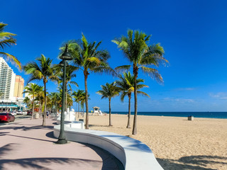 Fototapeta premium Fort Lauderdale beach near Las Olas Boulevard