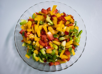 Pimiento tricolor