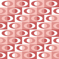Abstract seamless pattern. Elliptical contrast geometric design.