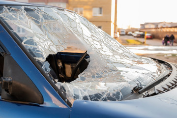 broken car Windows