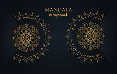 Luxury mandala design background. Designed with golden arabesque pattern. islamic and arabic east style Decorative and elegant mandala pattern  for print, flyer, banner, poster, cover, brochure
