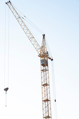 construction site with crane