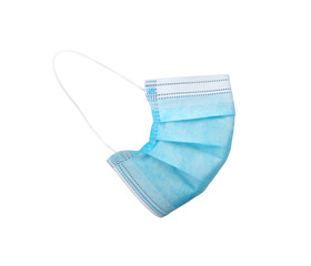 Medical protective mask isolated on a white