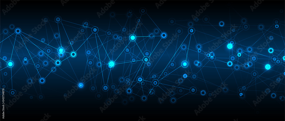 Poster abstract tech background. futuristic technology interface